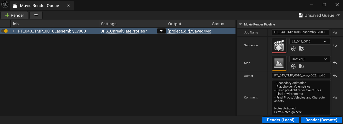 RenderConfiguratorMovieRenderQueue
